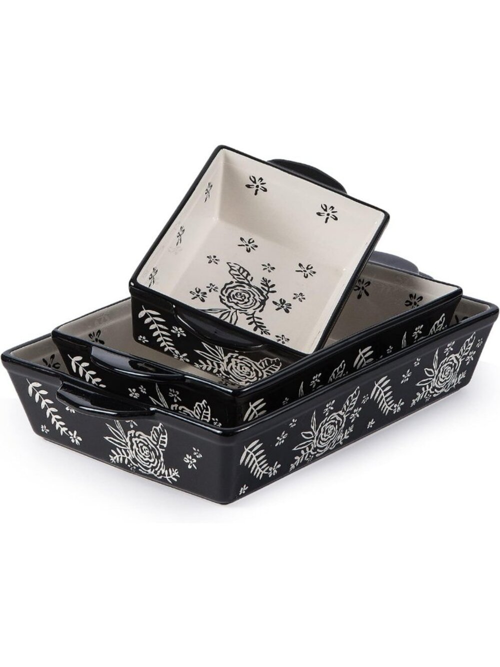 Versatile Ceramic Casserole Dish Set for Oven Baking, Lasagna & More - Durable